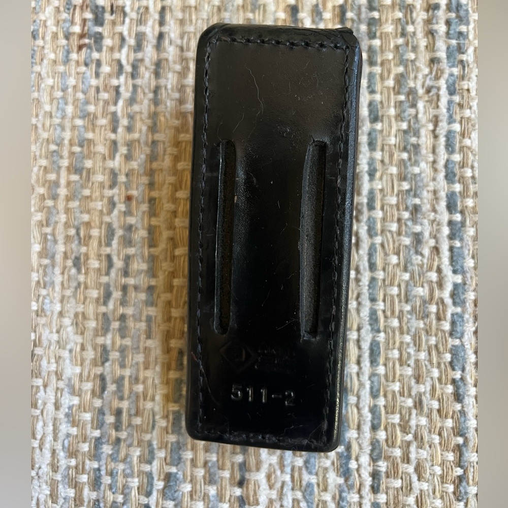 Black Leather Belt Clip